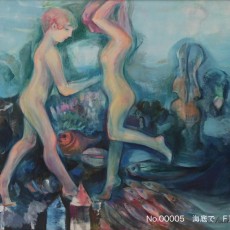 海底で,風景,人物